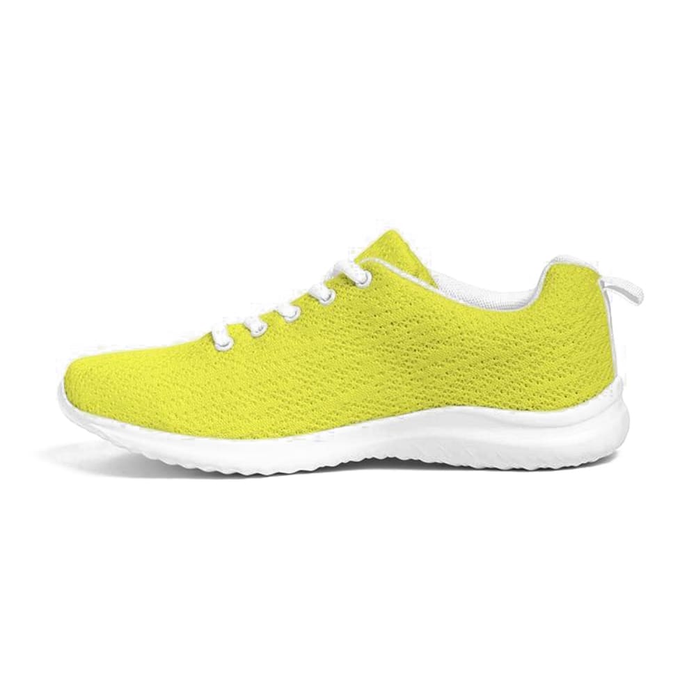 Womens Sneakers - Yellow Canvas Sports Shoes / Running - Womens/Sneakers