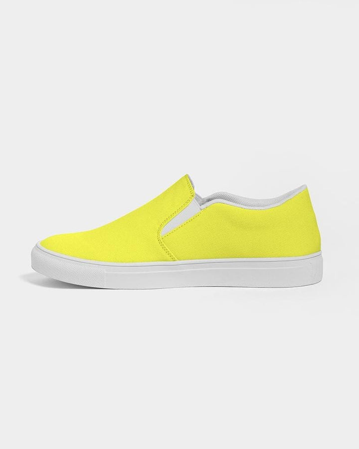 Womens Sneakers - Yellow Canvas Sports Shoes / Slip-on - Womens | Sneakers