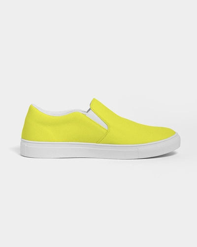 Womens Sneakers - Yellow Canvas Sports Shoes / Slip-on - Womens | Sneakers