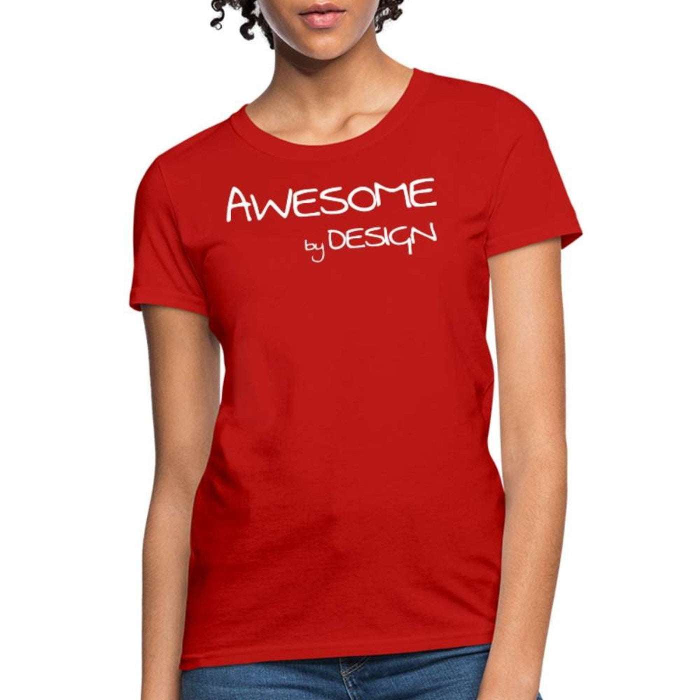 Womens T-shirt Awesome By Design Graphic Tee - Womens | T-Shirts