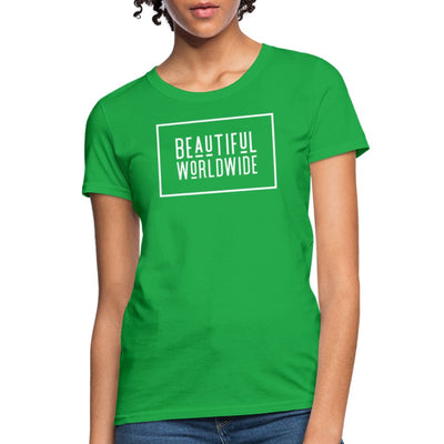 Womens T-shirt Beautiful Worldwide Graphic Tee - Womens | T-Shirts