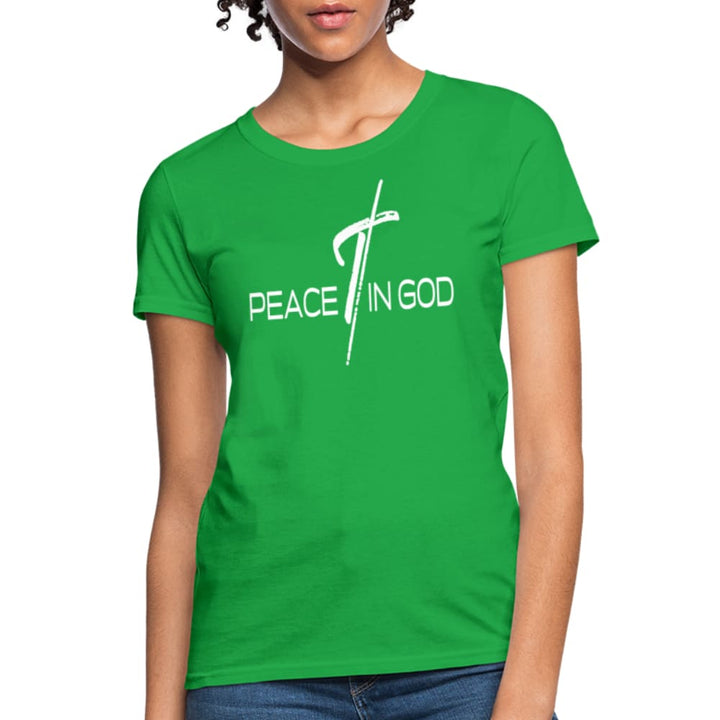 Womens T-shirt Peace in God Graphic Tee - Womens | T-Shirts