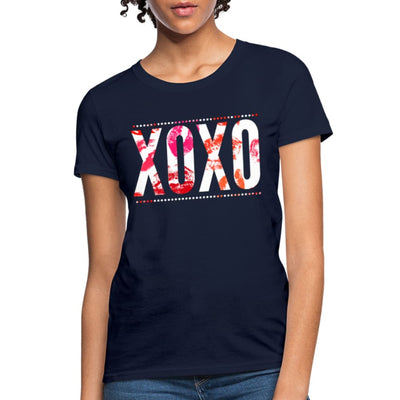 Womens Graphic Tee Xoxo Lipstick Print - Womens | T-Shirts