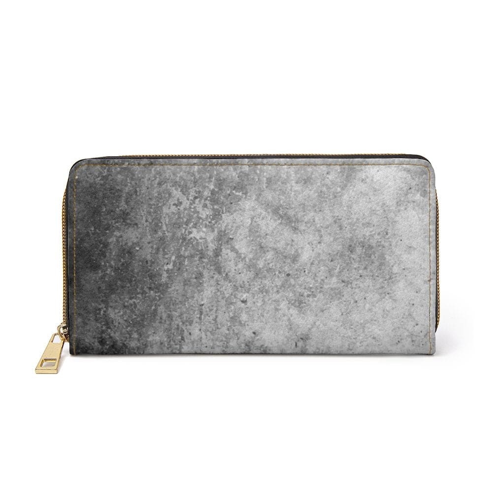 Womens Wallet Zip Purse Black & Grey - Bags | Zipper Wallets