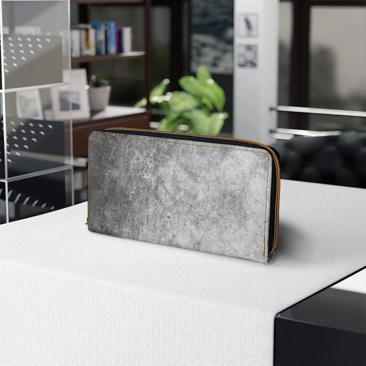 Womens Wallet - Zip Purse - Black and Grey - Bags/Zipper Wallets