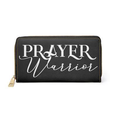 Womens Wallet Zip Purse Black & White Prayer Warrior - Bags | Wallets
