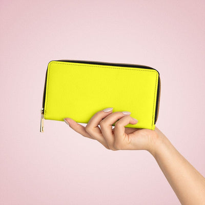 Womens Wallet Zip Purse Bright Yellow Purse - Bags | Wallets