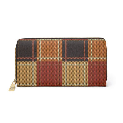 Womens Wallet Zip Purse Brown Colorblock - Bags | Wallets