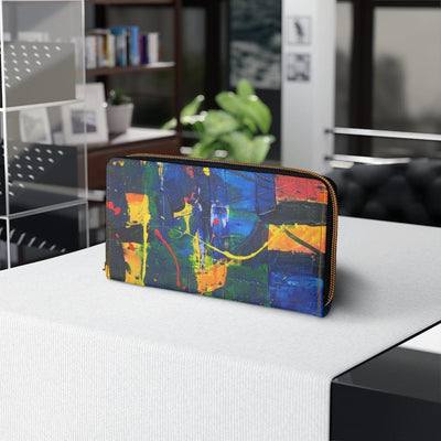 Womens Wallet Zip Purse Multicolor Paint - Bags | Wallets