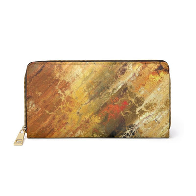 Womens Wallet Zip Purse Multicolor Rust Marble - Bags | Wallets