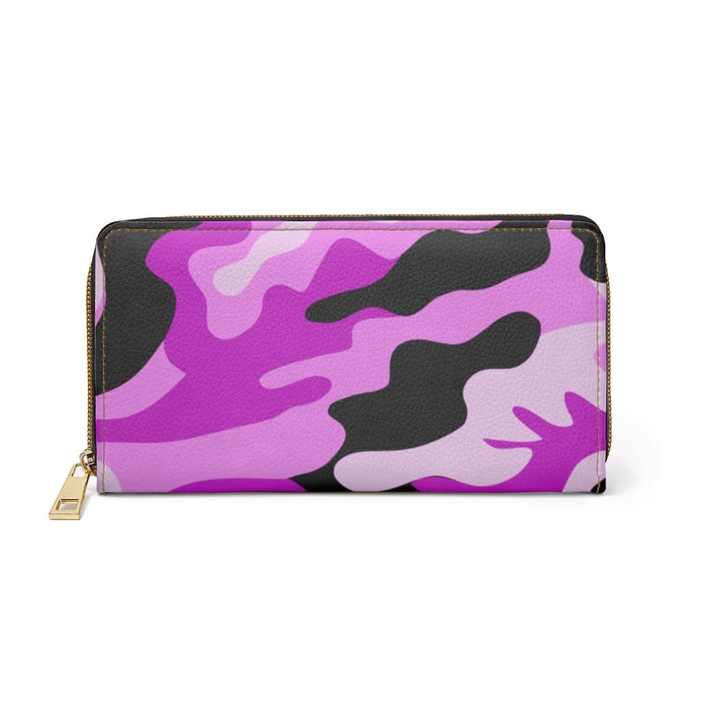 Womens Wallet Zip Purse Pink Camo - Bags | Wallets