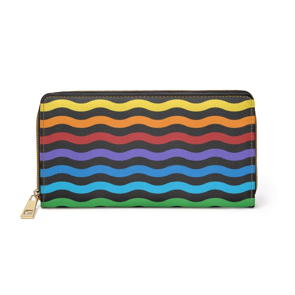 Womens Wallet Zip Purse Rainbow Swirl H-stripe - Bags | Wallets