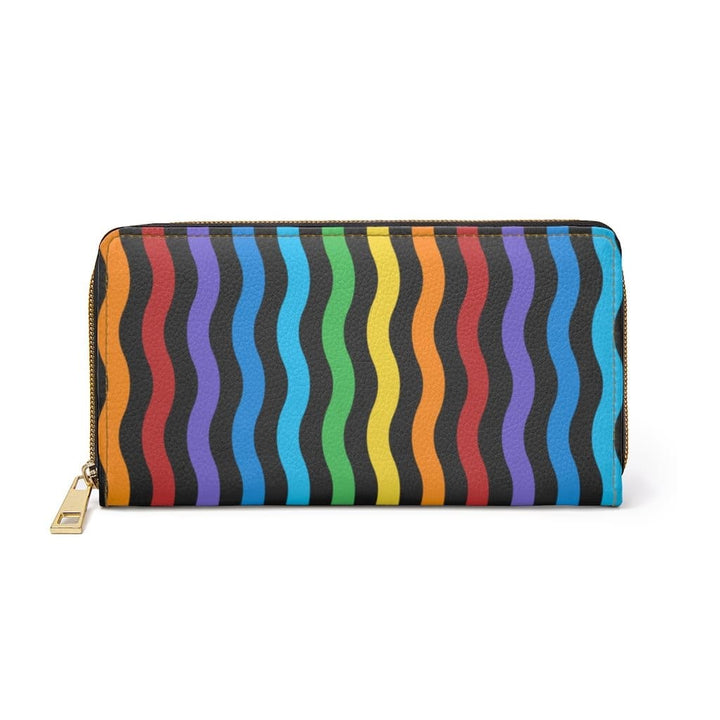 Womens Wallet Zip Purse Rainbow Swirl V-stripe - Bags | Zipper Wallets