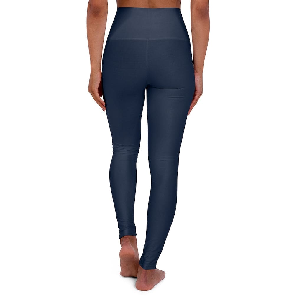 Womens Yoga Leggings - High Waist / Navy Blue Fitness Pants - Womens | Leggings
