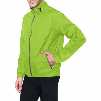 Yellow Green Hooded Windbreaker Jacket - Men / Women - Mens | Jackets