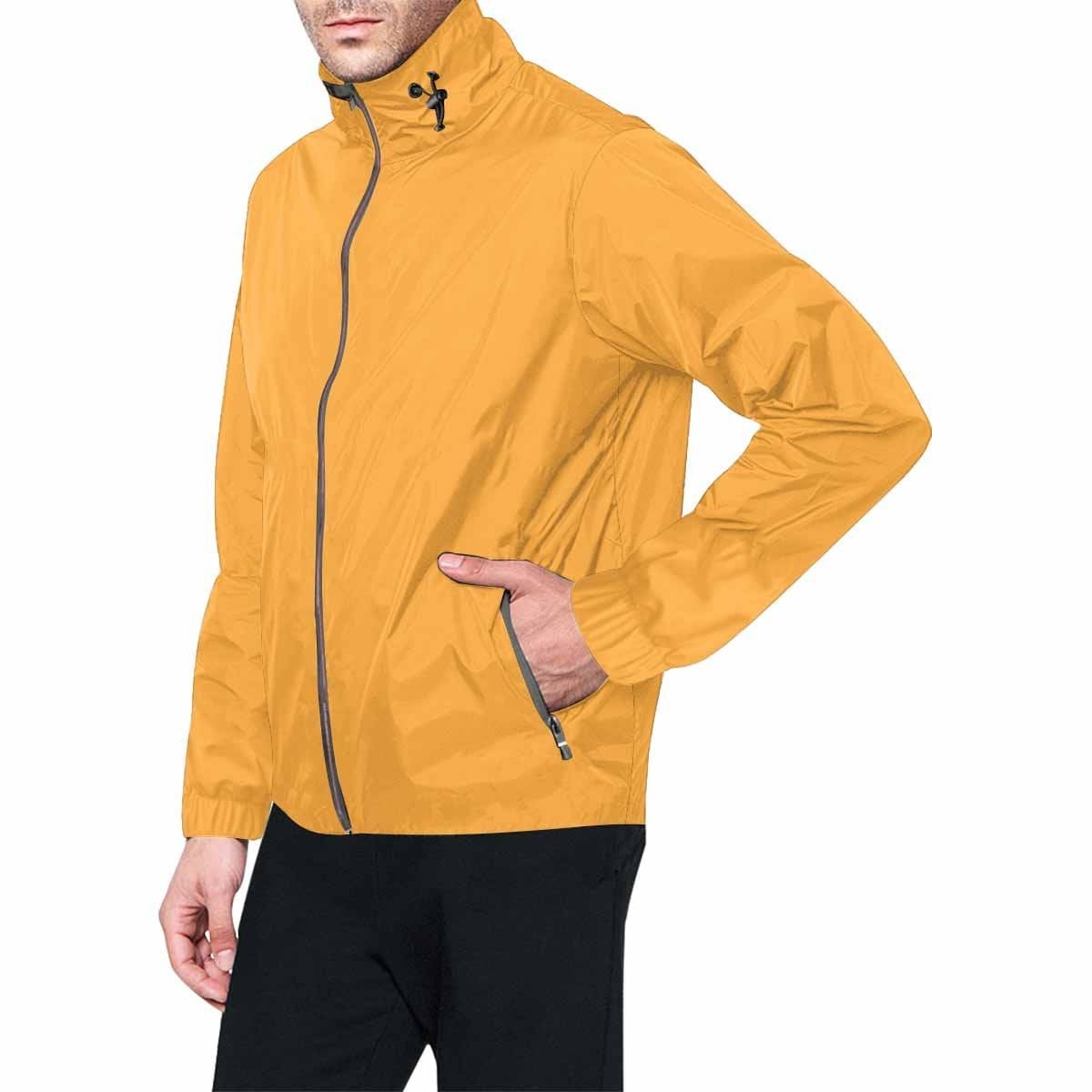 Yellow Orange Hooded Windbreaker Jacket - Men / Women - Mens | Jackets