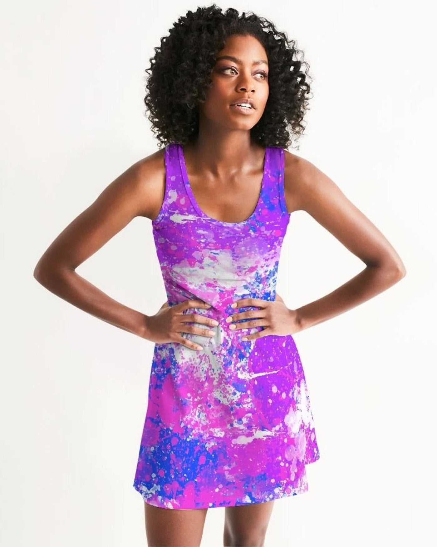 Womens Dress - Cotton Candy Purple Style Racerback | Dresses