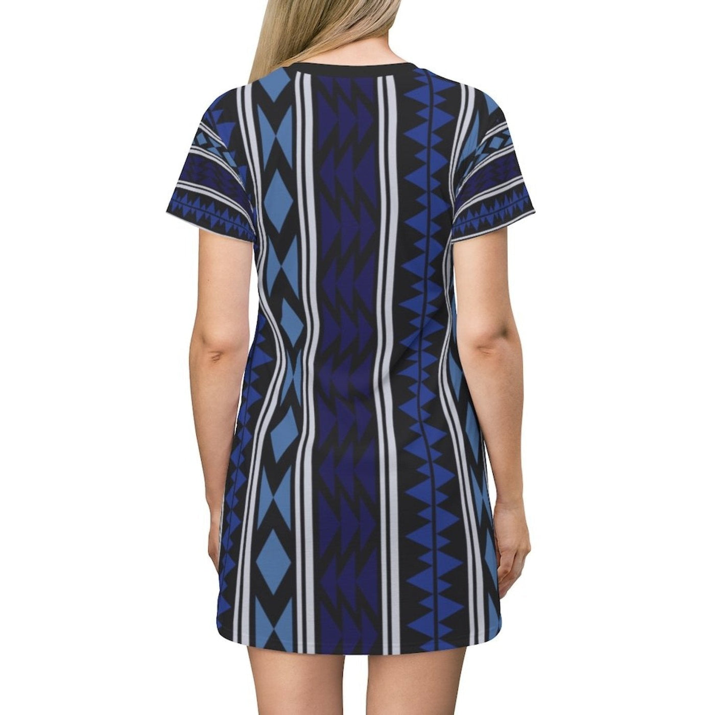 Womens Tee Style Dress Dark Blue Boho Pattern - Womens | Dresses | T-Shirts |