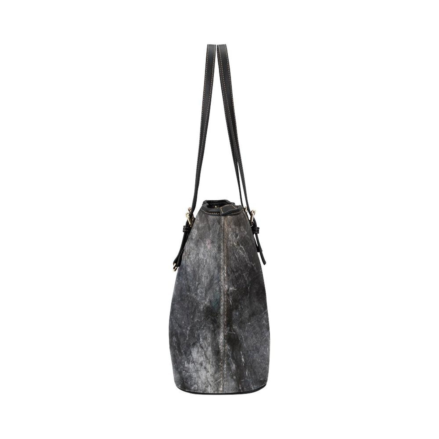 Large Leather Tote Shoulder Bag - Grey Multicolor Handbag - Bags | Leather Tote