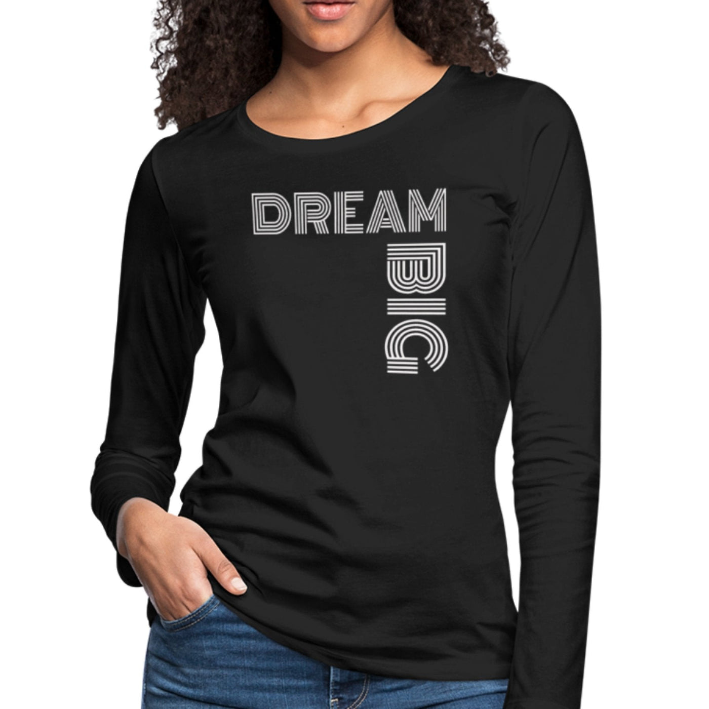 Womens Long Sleeve Graphic Tee Dream Big Print - Womens | T-Shirts | Long