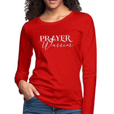 Womens Long Sleeve Graphic Tee Prayer Warrior Print - Womens | T-Shirts | Long