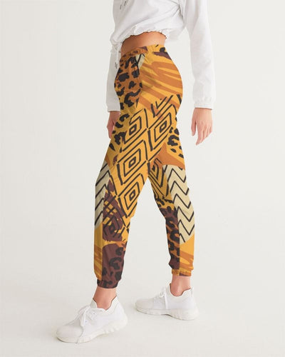 Womens Track Pants - Brown Autumn Graphic Sports Pants - Womens | Pants | Track