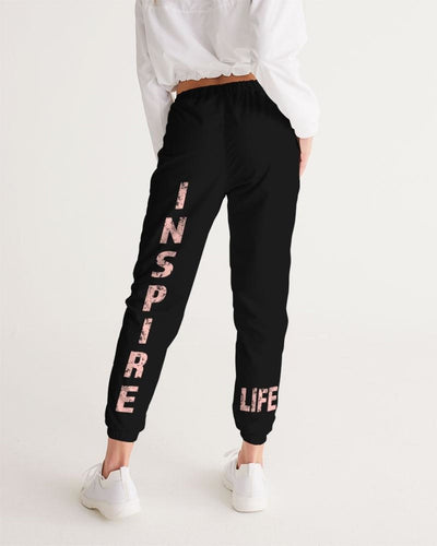 Womens Track Pants - Peach Inspire Graphic Sports Pants - Womens | Pants | Track